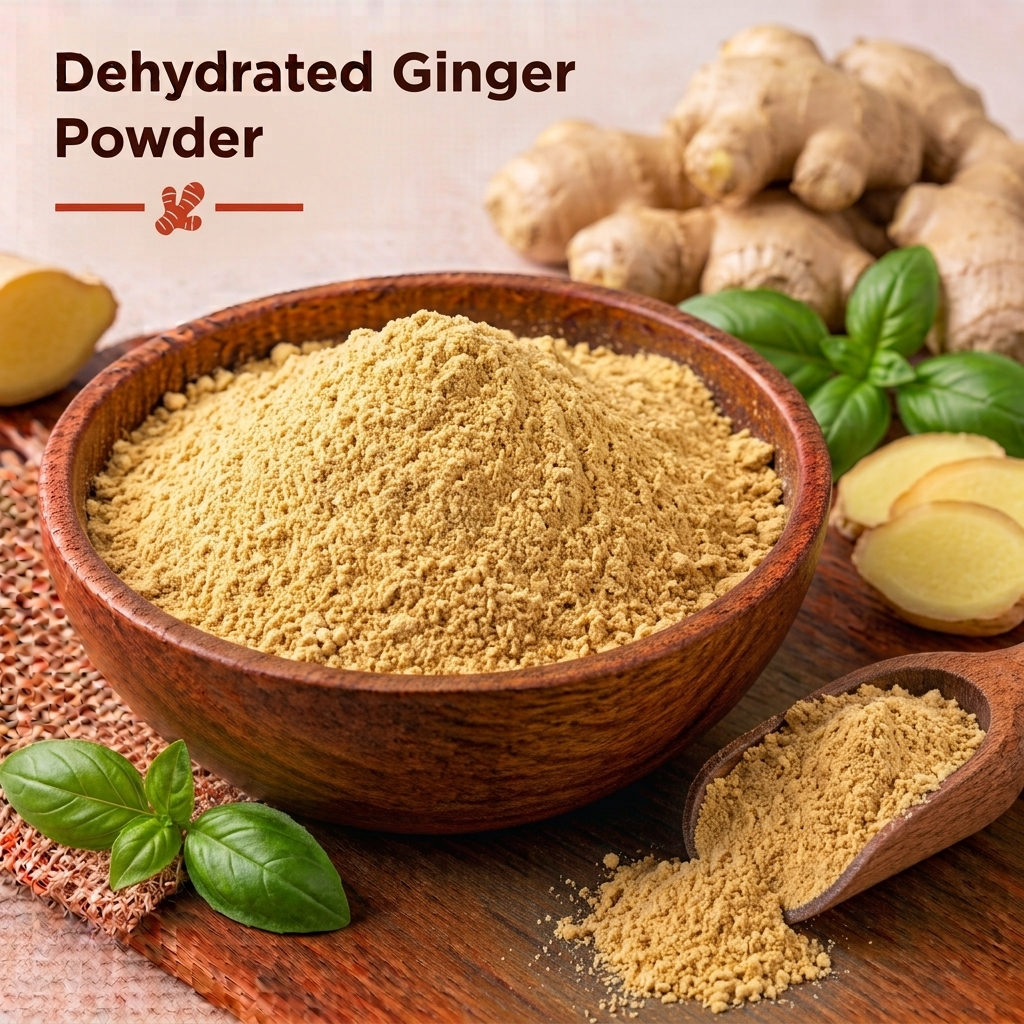Dehydrated Ginger Powder & Flakes